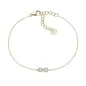 Bracciale Mini Infinito pavé dorato Donna Amen
