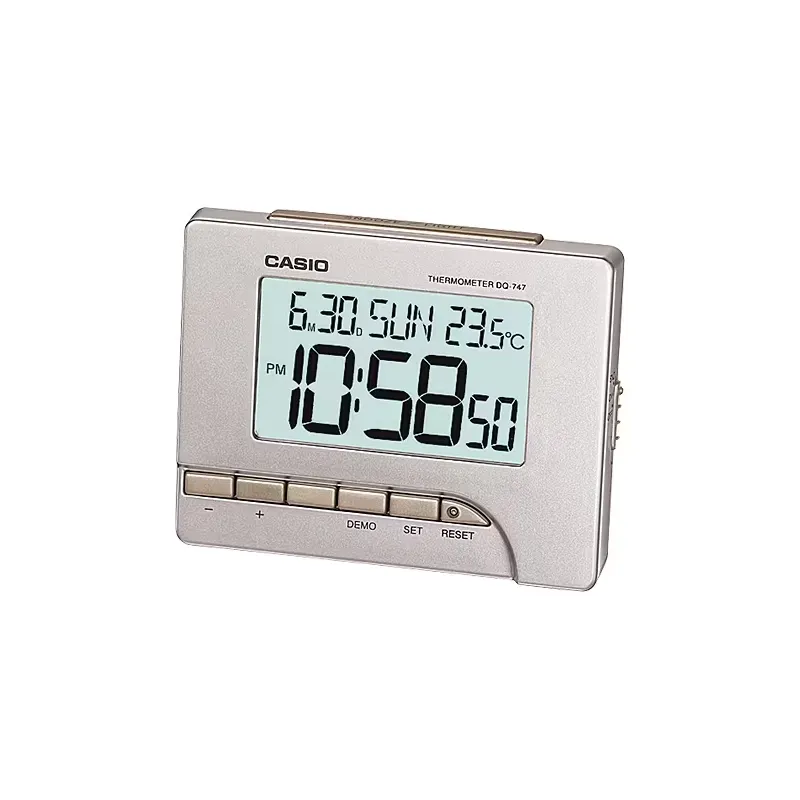 Orologio DQ-747-8 Sveglia Termometro LED Nero Casio