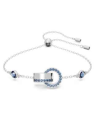 Bracciale ANELLO CONCATENATO BLU Donna Swarovski