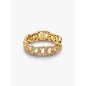 Anello dorato Catena Maglia Cubana Pavè mis.56 Donna Pandora Anello dorato Catena Maglia Cubana Pavè mis.56 Donna Pandora