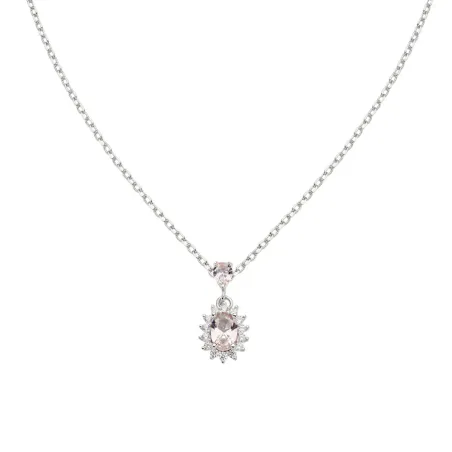 Collana Mini Royal Lady con Zircone Rosa Donna Amen