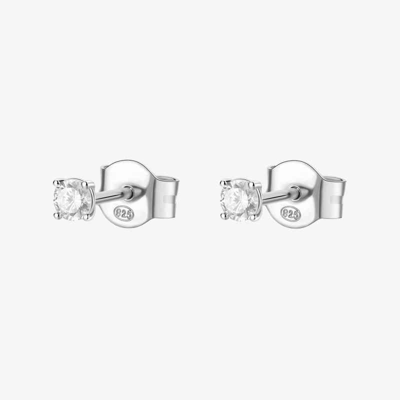 Orecchini lobo Fancy con round cubic zirconia Donna Brosway