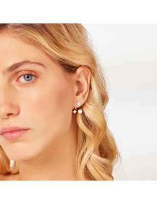 Orecchini Fancy con infinite white e perle Donna Brosway