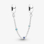CHARM CATENA SICUREZZA PIETRE BLU DONNA PANDORA 