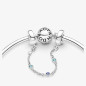 CHARM CATENA SICUREZZA PIETRE BLU DONNA PANDORA 