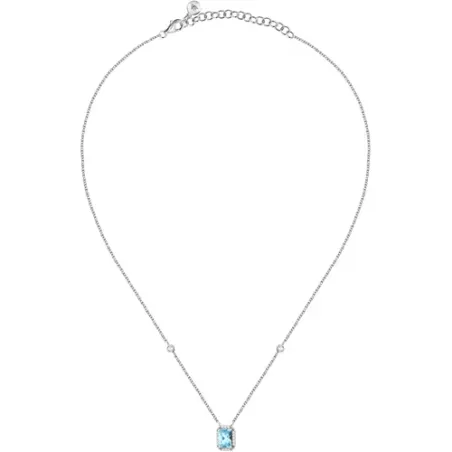 Collana con pendente Zircone Azzurro Donna Morellato