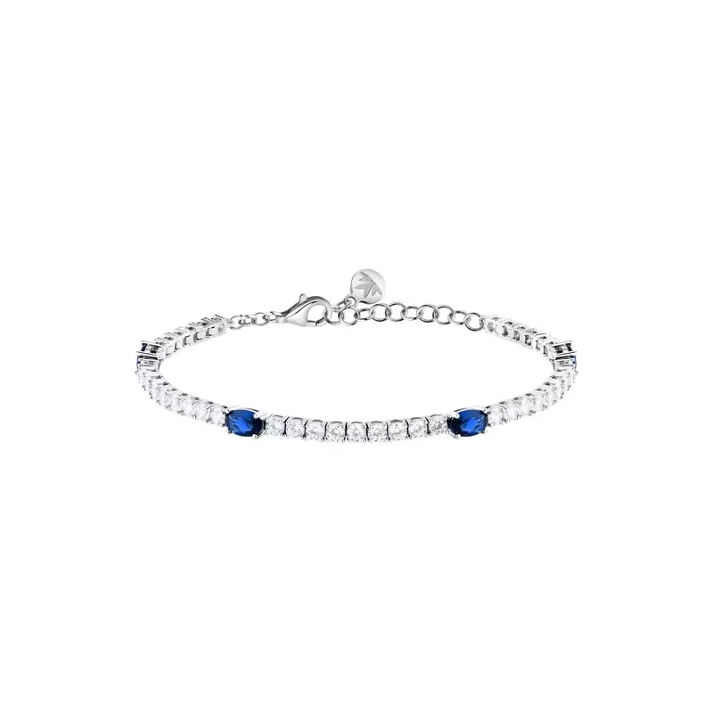 Bracciale Tennis Tesori Zirconi bianchi e blu Donna Morellato Bracciale Tennis Tesori Zirconi bianchi e blu Donna Morellato