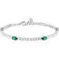 Bracciale Tennis Tesori Zirconi bianchi e verdi Donna Morellato Bracciale Tennis Tesori Zirconi bianchi e verdi Donna Morellato