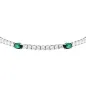 Bracciale Tennis Tesori Zirconi bianchi e verdi Donna Morellato Bracciale Tennis Tesori Zirconi bianchi e verdi Donna Morellato