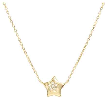 Collana dorata Petit Sparkle Stella Donna Nomination