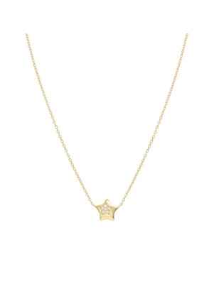 Collana dorata Petit Sparkle Stella Donna Nomination