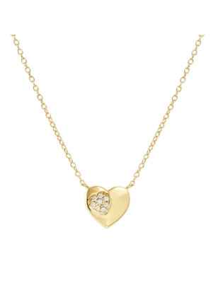 Collana dorata Petit Sparkle Cuore Donna Nomination