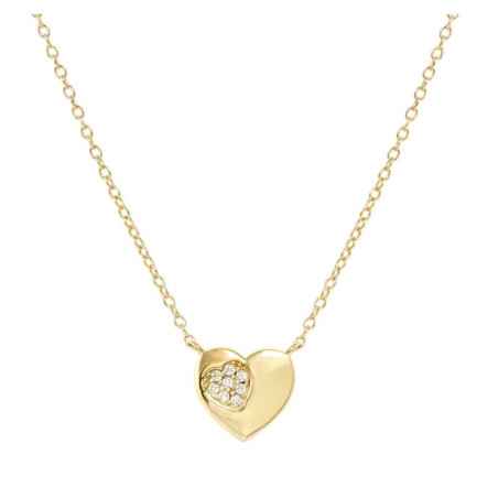 Collana dorata Petit Sparkle Cuore Donna Nomination