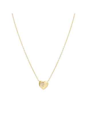 Collana dorata Petit Sparkle Cuore Donna Nomination