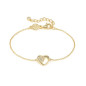 Bracciale dorato Petit Sparkle Cuore Donna Nomination