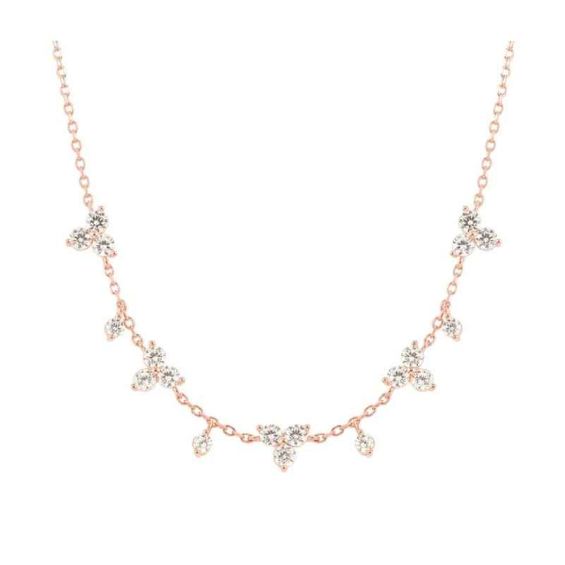 Collana rosè Life Bouquet con pietre bianche Donna Nomination