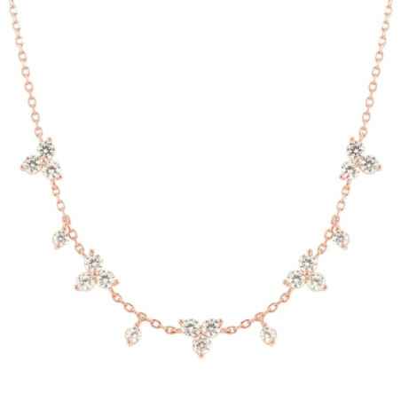 Collana rosè Life Bouquet con pietre bianche Donna Nomination
