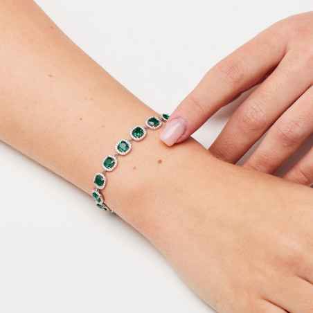 Bracciale Fancy cubic zirconia Life green Donna Brosway