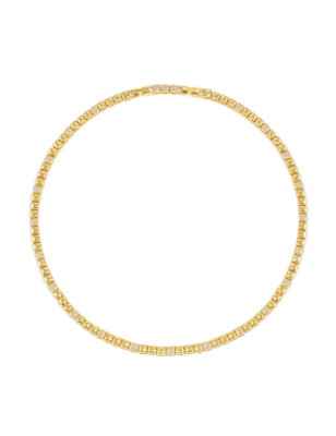 Collana Enigmatic Shine dorata con pavé zirconi Nomination