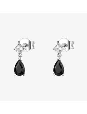 Orecchini pendenti Fancy cubic zirconia Mystery Black Donna Brosway