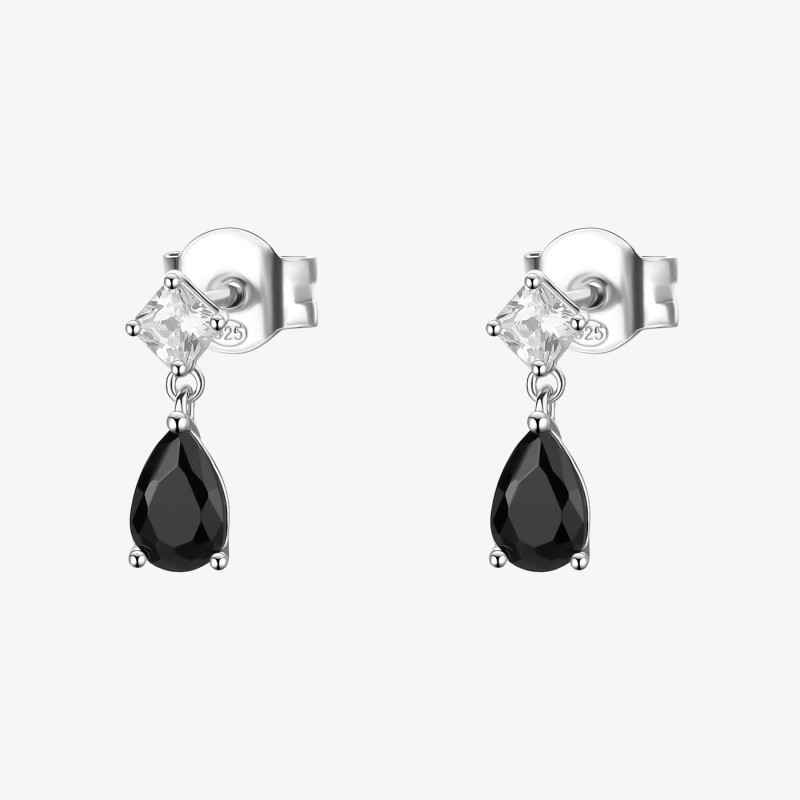 Orecchini pendenti Fancy cubic zirconia Mystery Black Donna Brosway