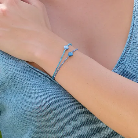 Bracciale Semino d'Amore Colors Glam Blue Donna Rossoprezioso