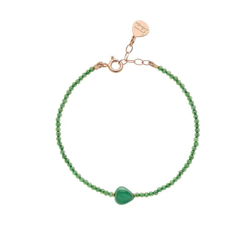 Bracciale Semino d'Amore Colors Jade Donna Rossoprezioso