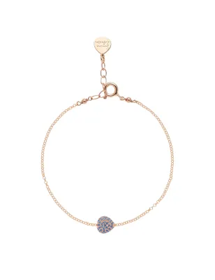 Bracciale Semino d'Amore Sparkling Pavè Ocean Blu Donna Rossoprezioso