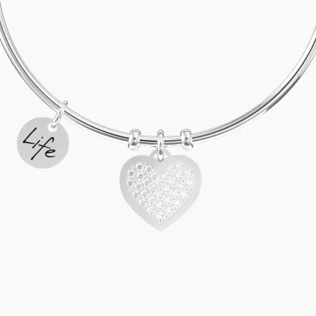 Bracciale rigido Cuore Famiglia Donna Kidult