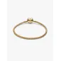 Bracciale dorato Maglia Geometrica Chiusura Cuore cm19 Pandora