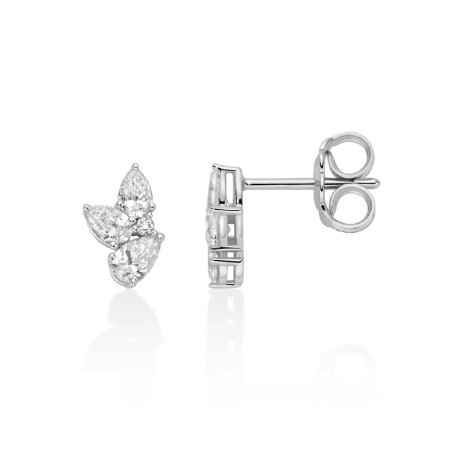 Orecchini di diamanti taglio goccia Donna Miluna