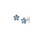 Orecchini Fiore con Petali London Blue Donna Amen