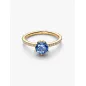 Anello dorato Corona Scintillante Pietra Blu m.50 Donna Pandora Anello dorato Corona Scintillante Pietra Blu m.50 Donna Pandora