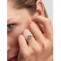 Anello dorato Corona Scintillante Pietra Blu m.50 Donna Pandora Anello dorato Corona Scintillante Pietra Blu m.50 Donna Pandora
