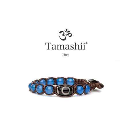 BRACCIALE PROTEZIONE AGATA BLU UOMO TAMASHII 