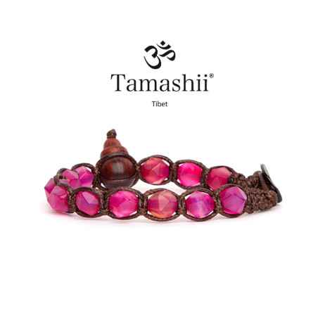 BRACCIALE DIAMOND CUT AGATA ROSSA TAMASHII