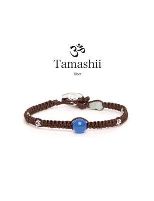 Bracciale Silver & Jade collection Agata blu Tamashii