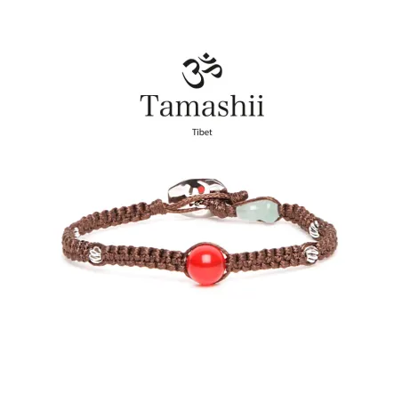 Bracciale Silver & Jade collection Agata rosso passione Tamashii