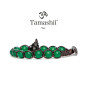 BRACCIALE AGATA VERDE SHUNGITE TAMASHII 1 GIRO