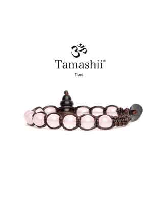 BRACCIALE GIADA ROSA SHUNGITE TAMASHII 1 GIRO
