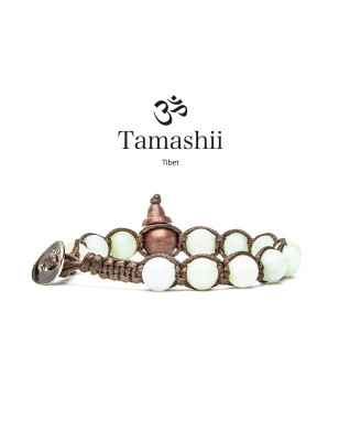 BRACCIALE OPALE VERDE UOMO-DONNA TAMASHII 8 MM