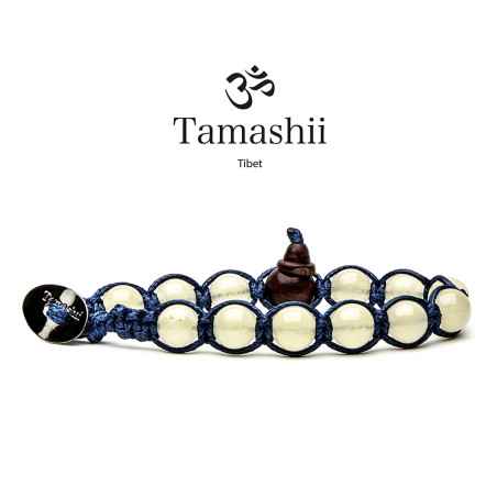 BRACCIALE GIADA GIALLA UOMO-DONNA TAMASHII 1 GIRO