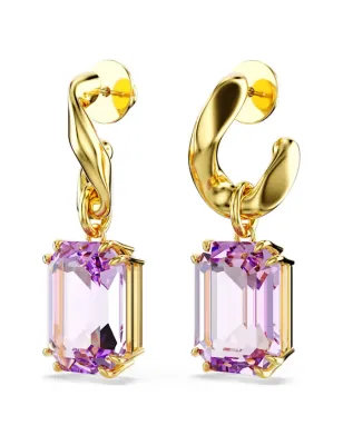 Orecchini pendenti Millenia viola Donna Swarovski 