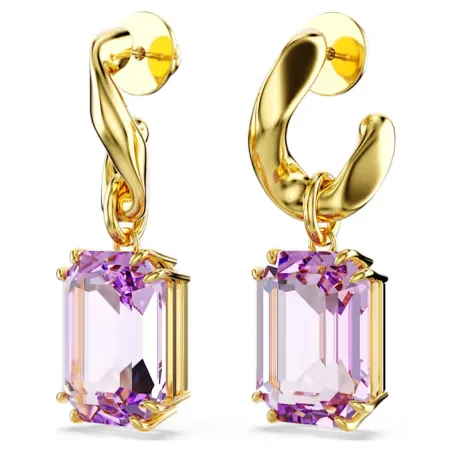 Orecchini pendenti Millenia viola Donna Swarovski 
