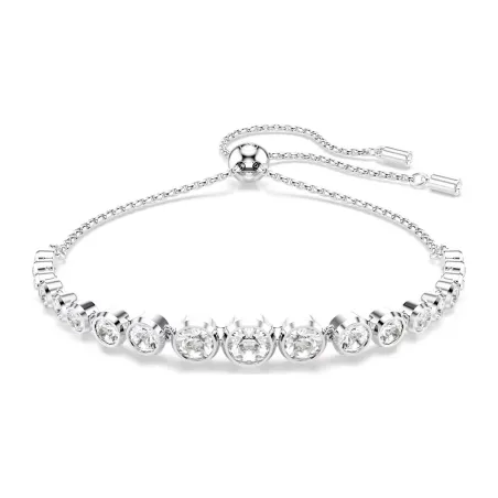 BRACCIALE TENNIS IMBER BIANCO RODIO DONNA SWAROVSKI 