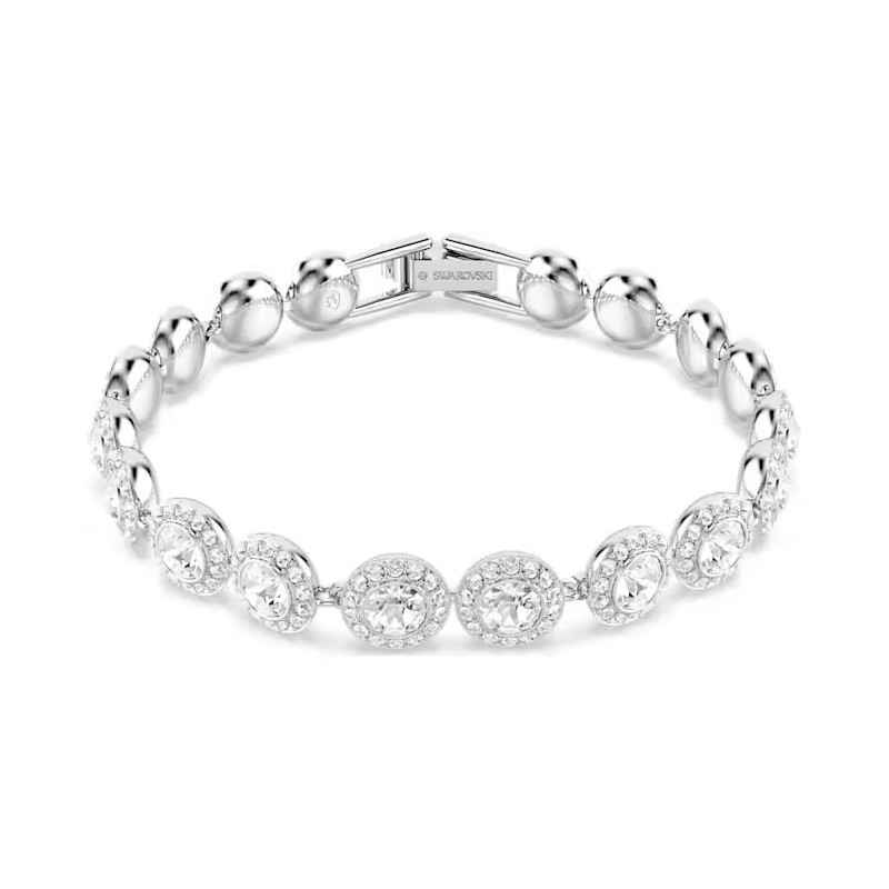 BRACCIALE TENNIS BIANCO UNA ANGELIC DONNA SWAROVSKI BRACCIALE TENNIS BIANCO UNA ANGELIC DONNA SWAROVSKI