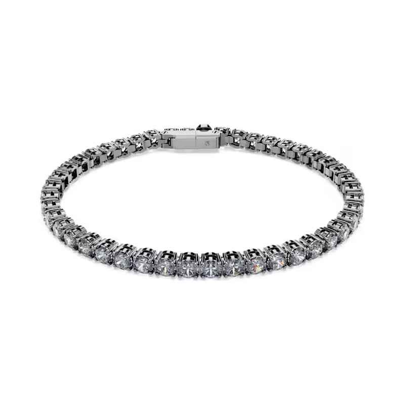 BRACCIALE MATRIX TENNIS PLACCATO RUTENIO MIS.S UOMO SWAROVSKI BRACCIALE MATRIX TENNIS PLACCATO RUTENIO MIS.S UOMO SWAROVSKI