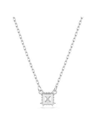 Collana PENDENTE STILLA TAGLIO SQUADRATO RODIO Donna Swarovski - category_name - XDMG De Marchi Gianotti