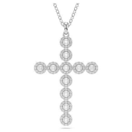Collana INSIGNE PENDENTE CROCE BIANCA Donna Swarovski