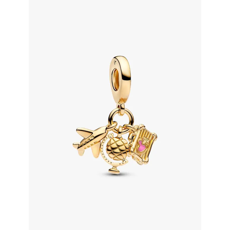 Charm Pendente dorato Passione Viaggio Donna Pandora